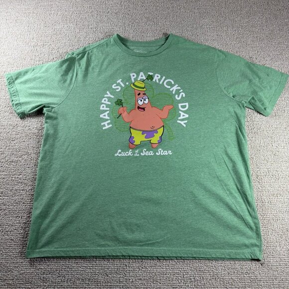 Hybrid Apparel Other - SpongeBob SquarePants Saint Patrick’s Day Short Sleeve T-shirt Green Men’s XXL